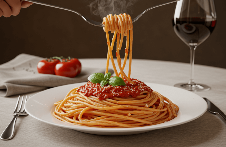jak jeść spaghetti