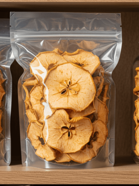 jak przechowywać suszone jabłka