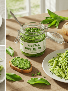 pesto z czosnku niedźwiedziego z czym jeść