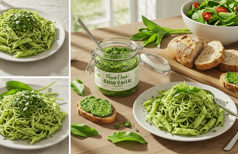 pesto z czosnku niedźwiedziego z czym jeść